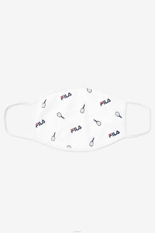 4T241039 blanco mascarilla fila blanca tenis print blanco FILA