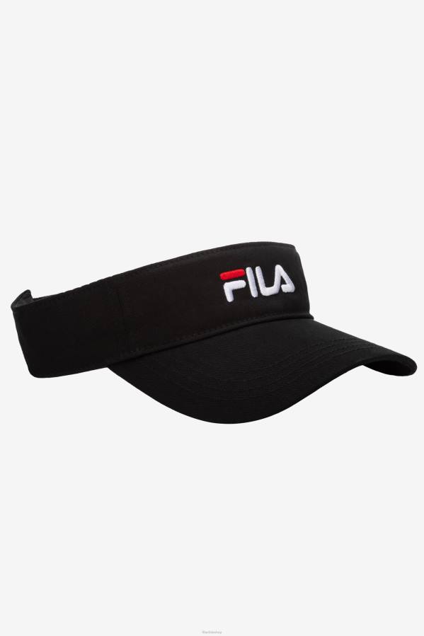 4T241005 negro visera fila bordada negra FILA