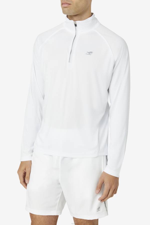 4T241116 blanco fila pickleball blanco 1/4 zip FILA