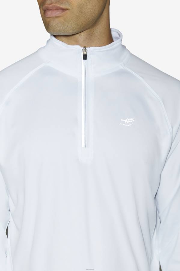 4T241116 blanco fila pickleball blanco 1/4 zip FILA