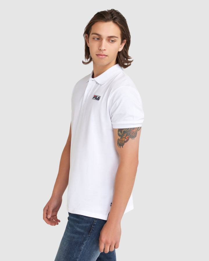 4T242375 blanco polo asher hombre fila blanco FILA