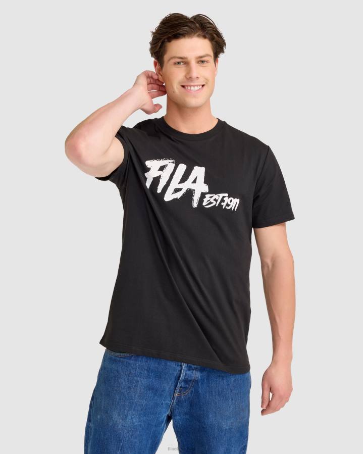 4T242315 negro camiseta fila lewis negra FILA