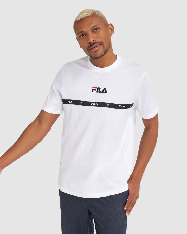 4T242319 blanco camiseta fila blanca valor hombre FILA