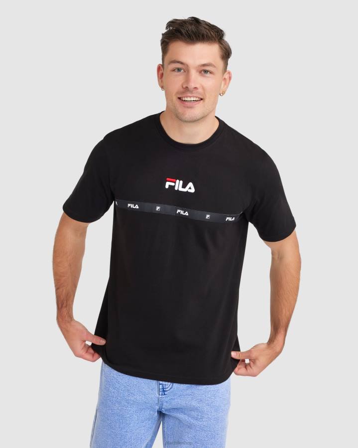 4T242320 negro camiseta fila negra valor hombre FILA