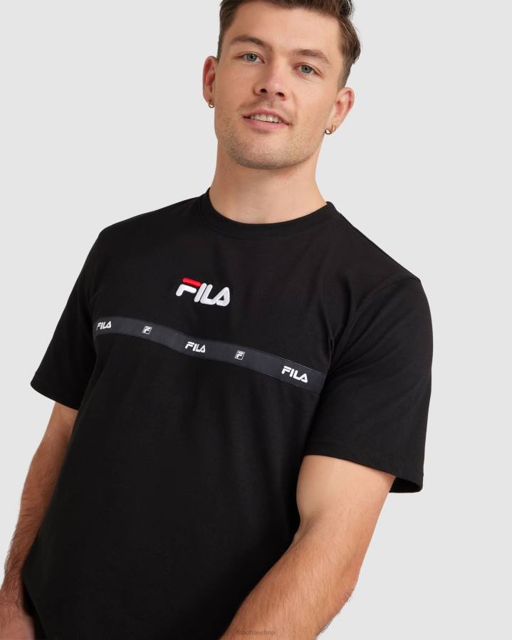 4T242320 negro camiseta fila negra valor hombre FILA