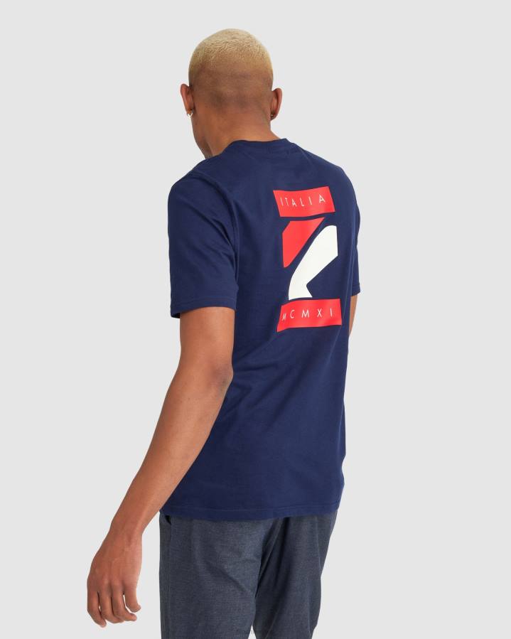 4T242323 Armada camiseta fila lattie hombre azul marino FILA