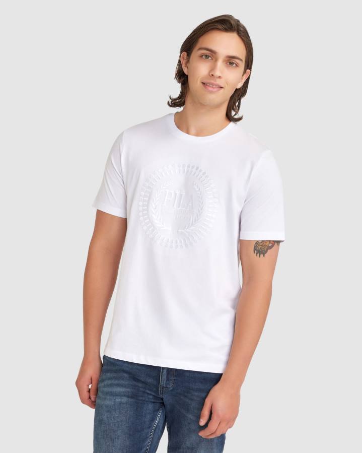 4T242349 blanco camiseta fila ravi blanca para hombre FILA