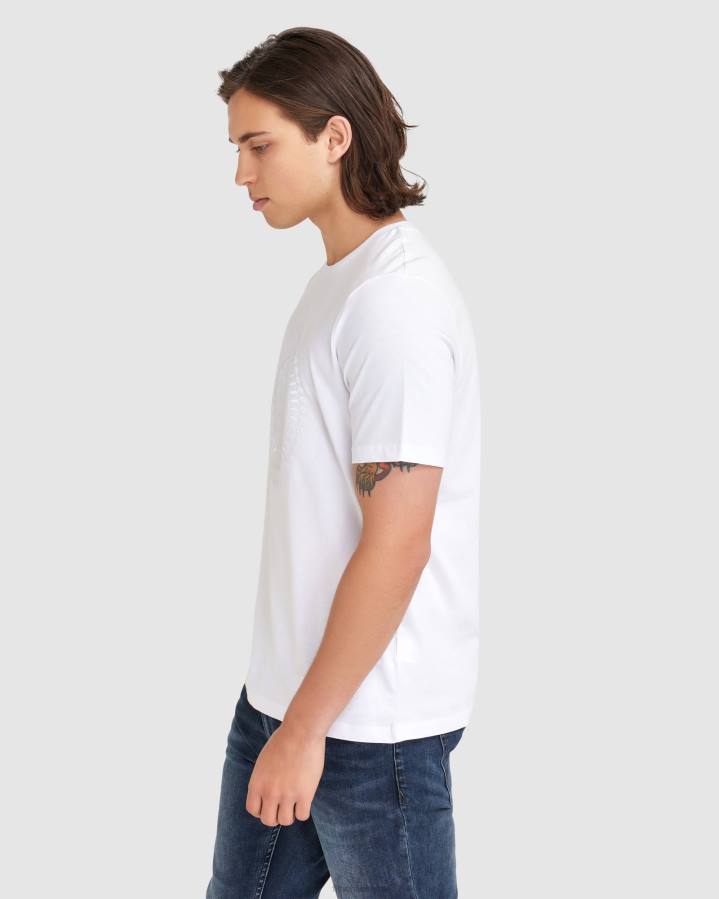 4T242349 blanco camiseta fila ravi blanca para hombre FILA