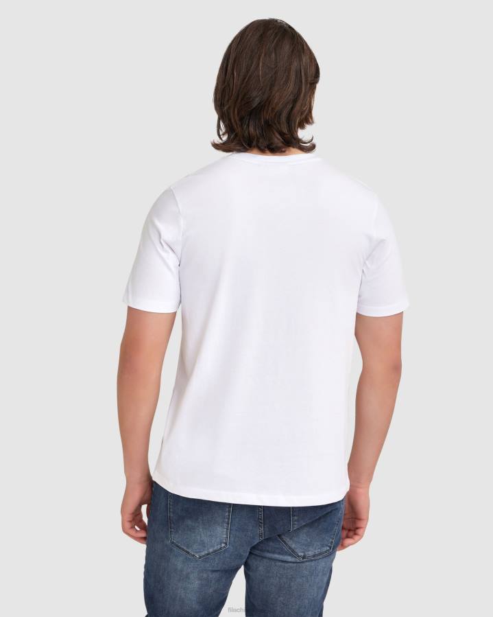 4T242349 blanco camiseta fila ravi blanca para hombre FILA