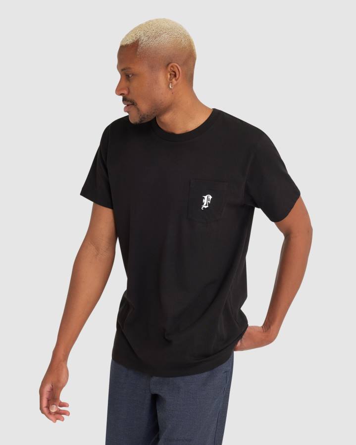 4T242359 negro camiseta fila raven hombre negra FILA