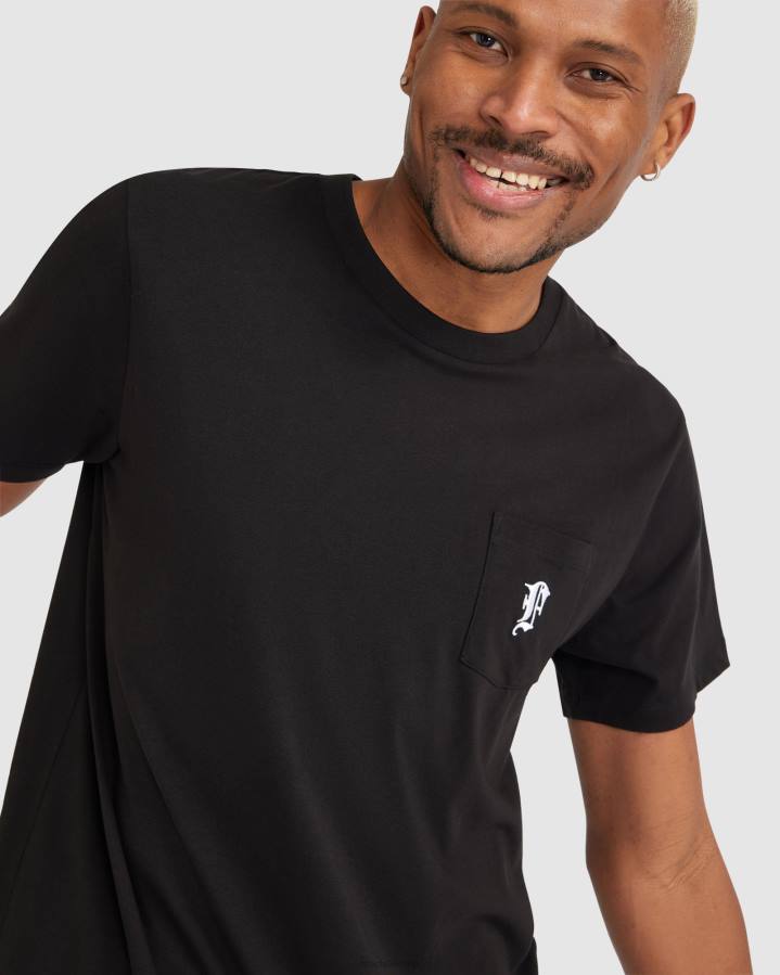 4T242359 negro camiseta fila raven hombre negra FILA