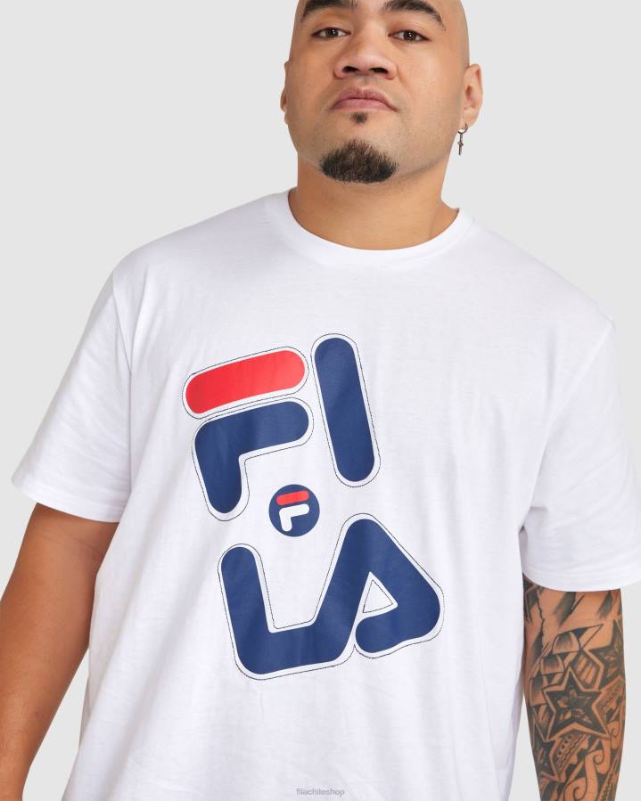 4T242369 blanco camiseta fila kiley plus hombre blanca FILA