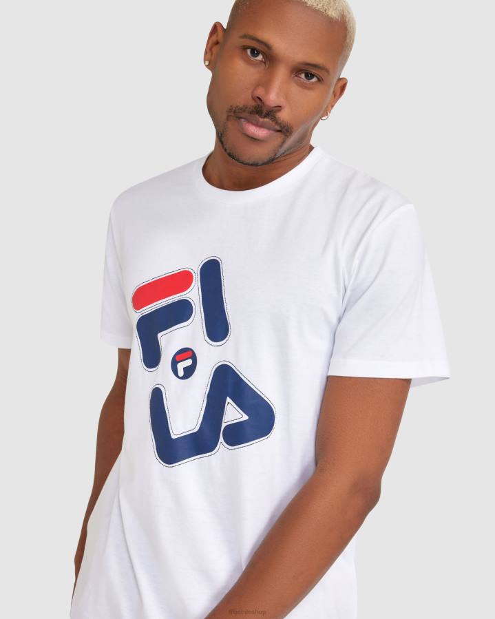 4T242377 blanco camiseta fila kiley hombre blanca FILA