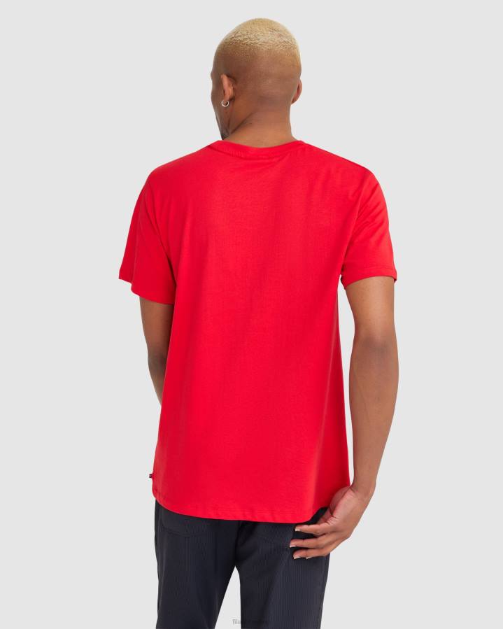 4T242413 rojo camiseta fila cian roja para hombre FILA