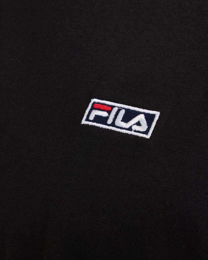 4T242417 negro camiseta fila cian hombre negra FILA