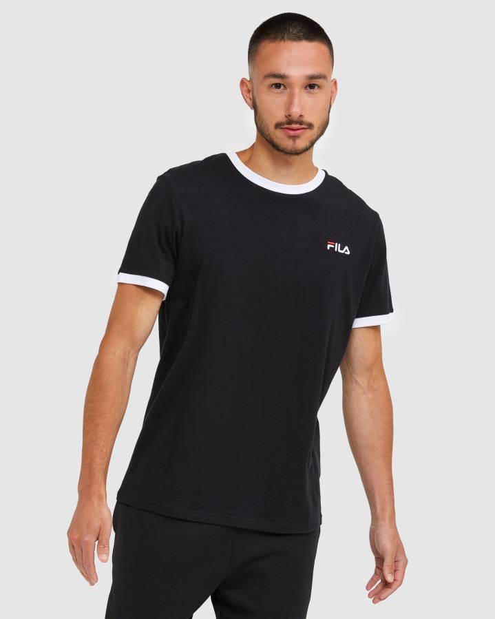 4T242481 negro camiseta fila classic negra para hombre FILA