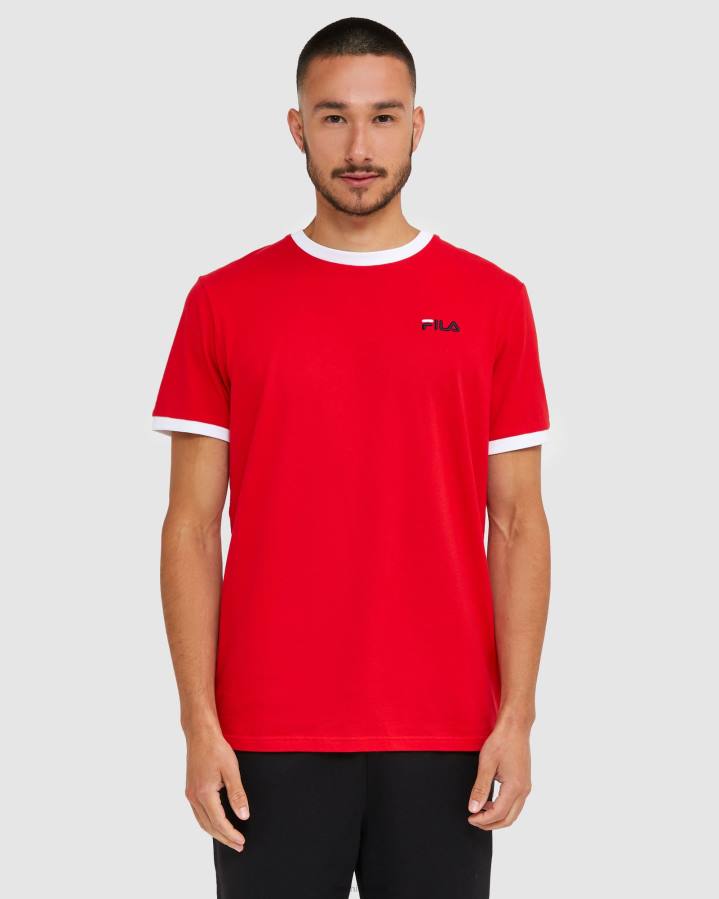 4T242482 rojo Camiseta fila roja clásica para hombre FILA