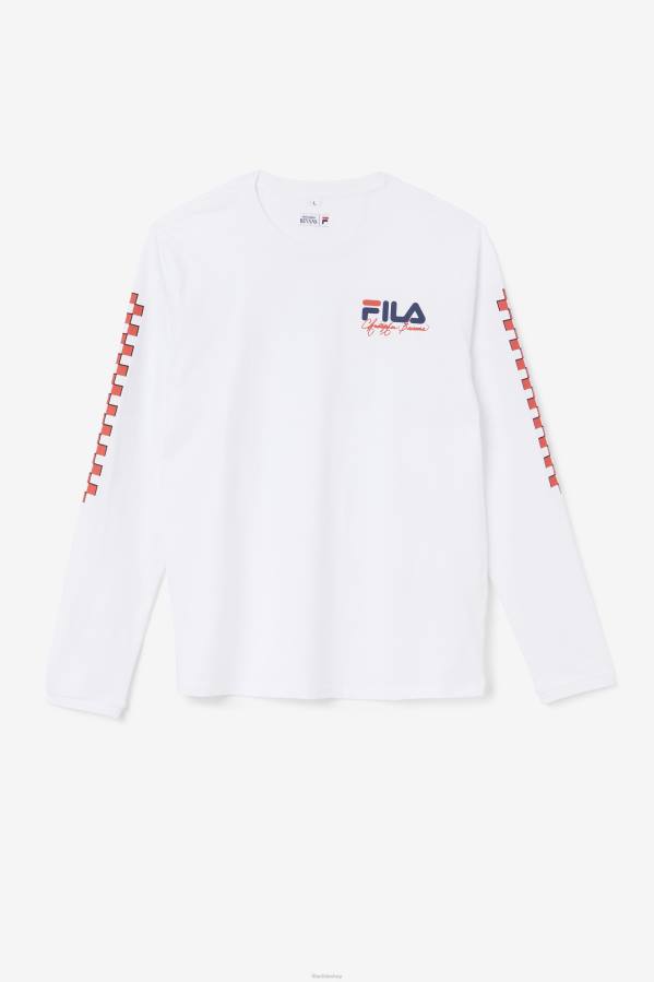 4T24250 blanco camiseta fila blanca bevans park manga larga FILA