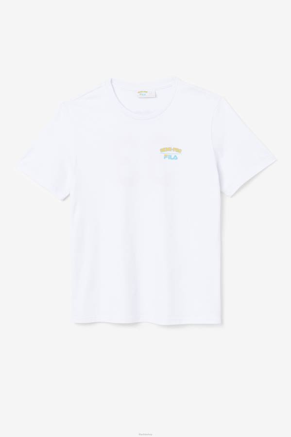 4T24300 blanco camiseta fila semi-pro blanca FILA