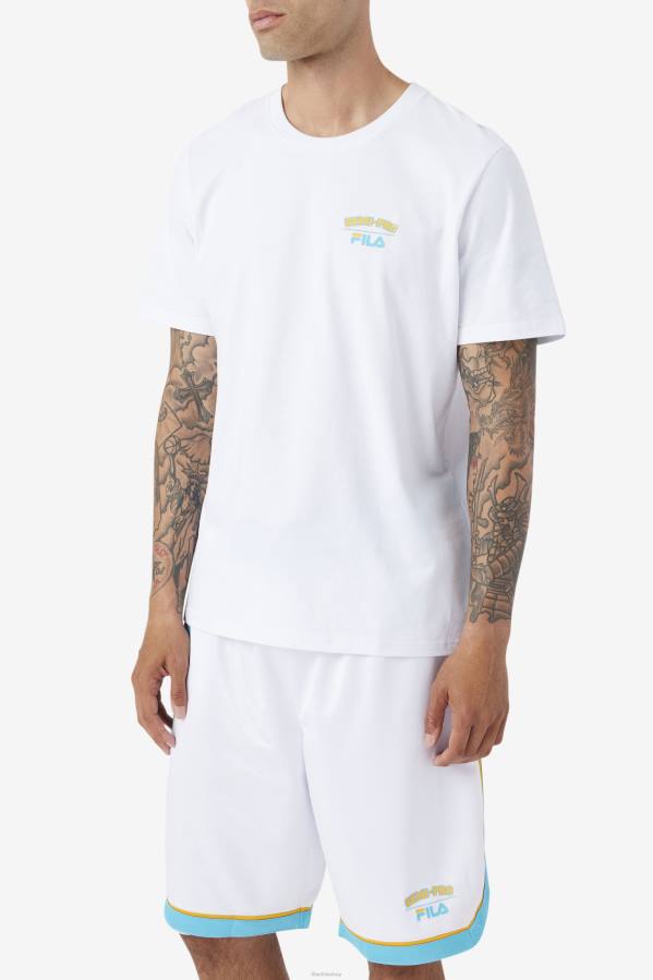 4T24300 blanco camiseta fila semi-pro blanca FILA