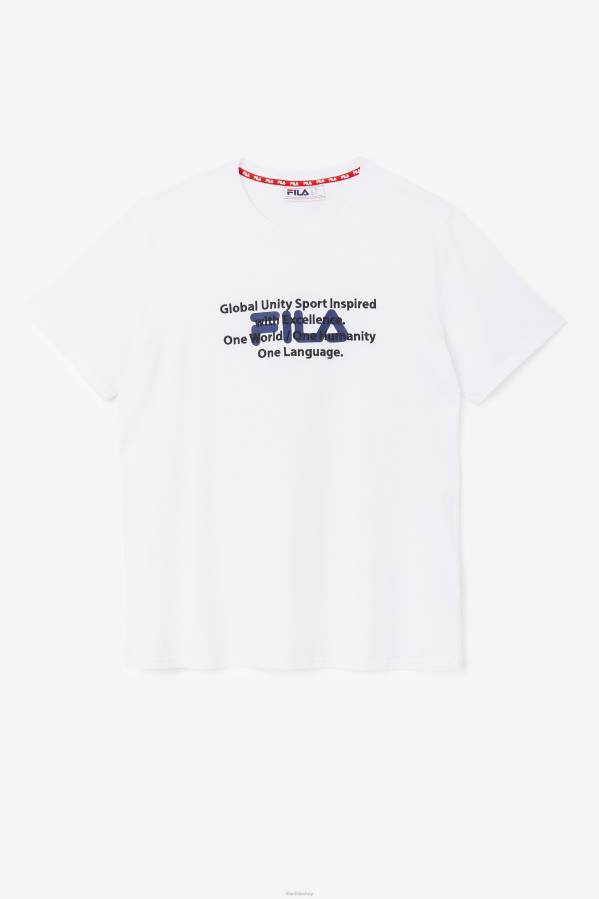 4T24314 blanco camiseta pepacton fila blanca FILA