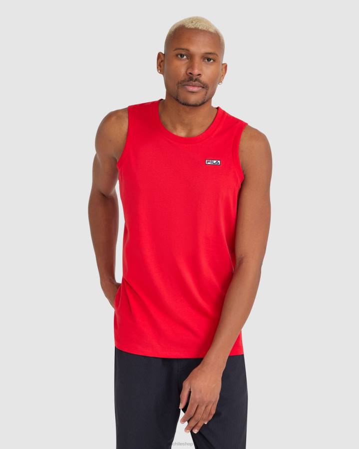 4T242353 rojo fila cian tank rojo hombre FILA