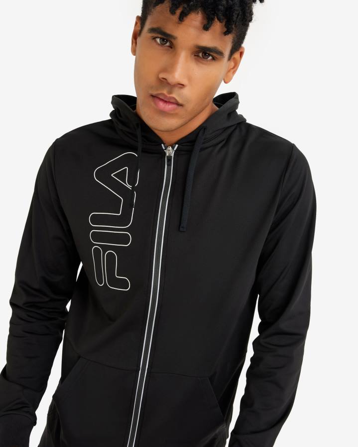 4T242646 negro chaqueta fila negra hombre luca FILA