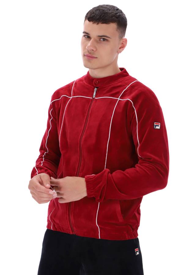 4T243322fila tusk classic velour track top FILA