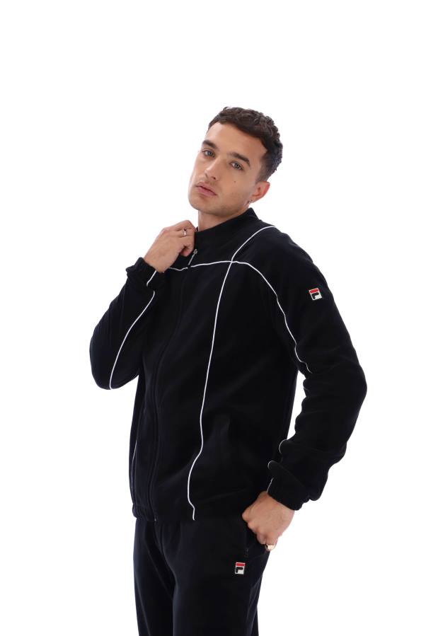 4T243323fila colmillo clásico velour track top FILA