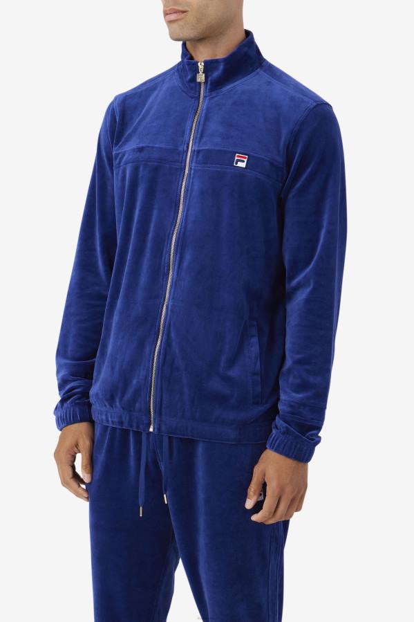 4T24845 Plano chaqueta ravid velour blueprint fila FILA