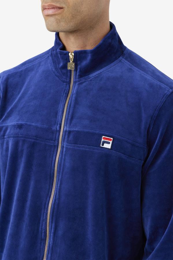 4T24845 Plano chaqueta ravid velour blueprint fila FILA