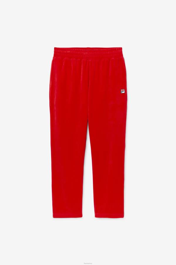 4T24561 rojo pantalón fila o-fit velour rojo FILA