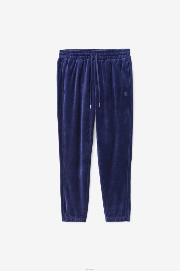 4T24574 Armada pantalón fila azul marino deverall velour FILA