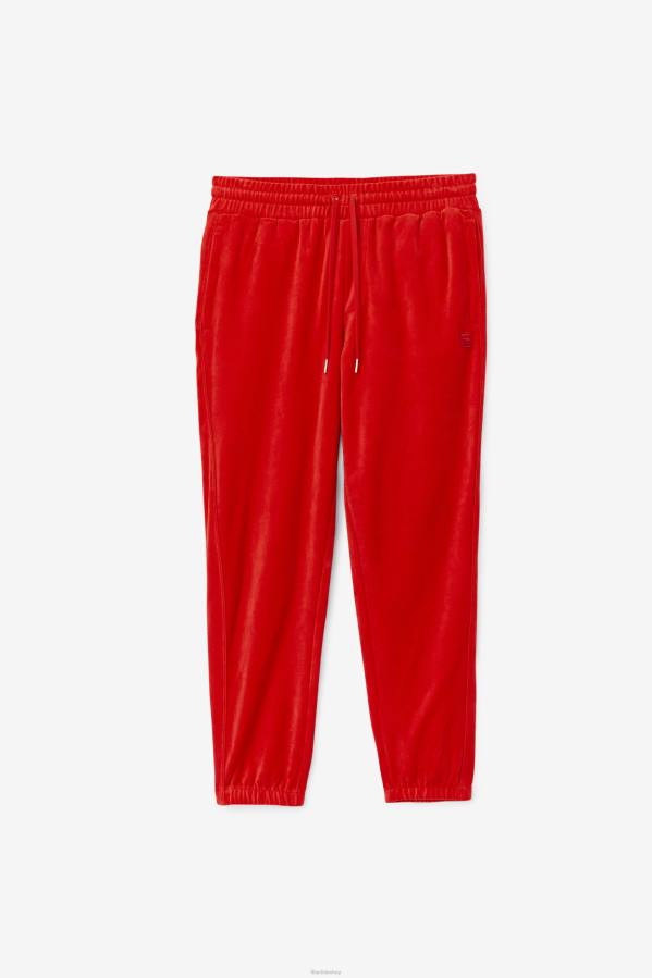 4T24576 rojo pantalon fila velour rojo FILA