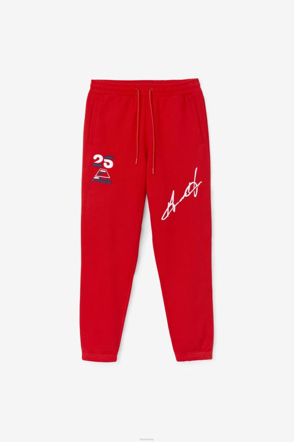 4T24591 rojo pantalon fila Grant Hill Orson rojo FILA