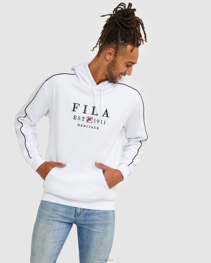 4T242442 blanco sudadera fila unisex blanca FILA