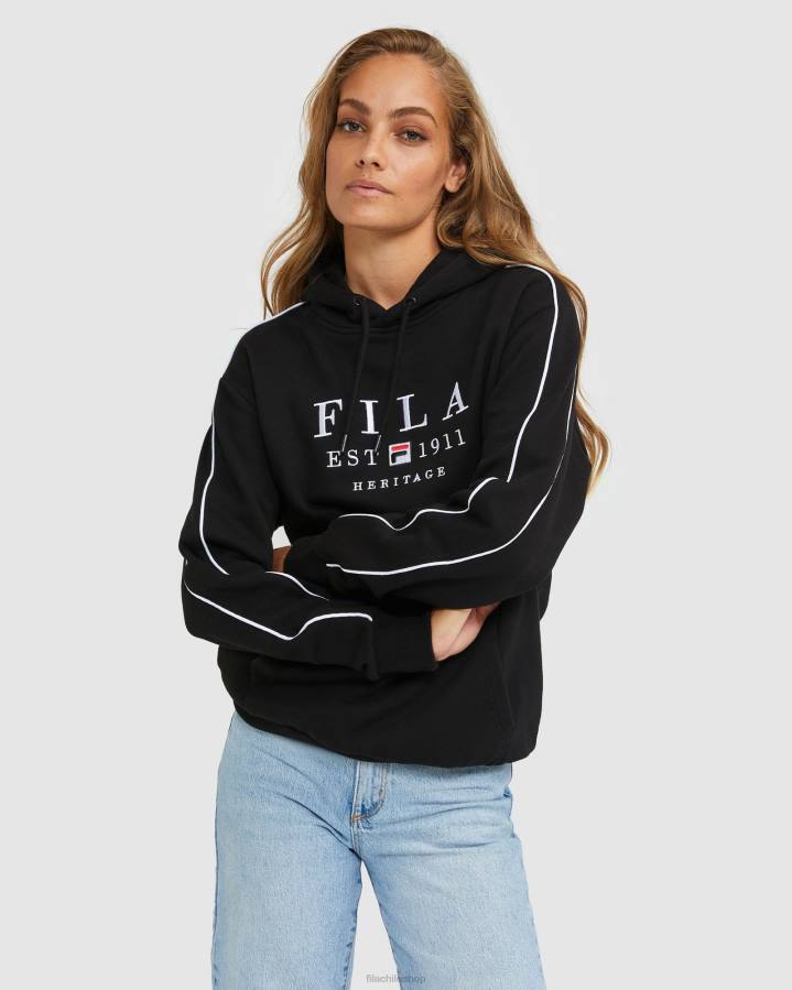 4T242446 negro sudadera fila unisex negra FILA