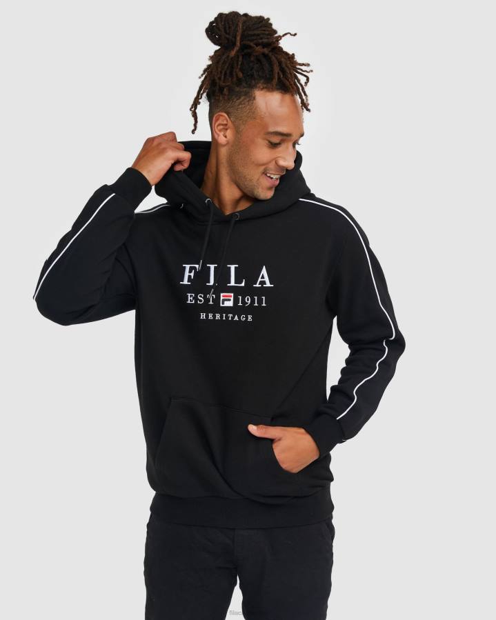 4T242446 negro sudadera fila unisex negra FILA