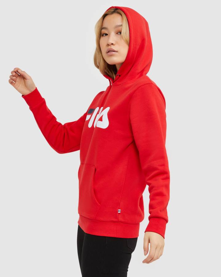 4T242458 rojo sudadera fila roja clasica unisex FILA