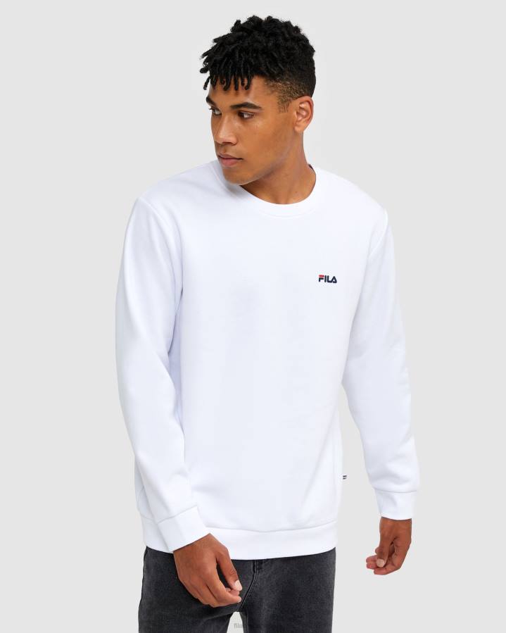 4T242478 blanco fila clasica blanca unisex crew 2 FILA