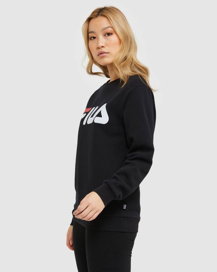 4T242488 negro sudadera fila negra clasica unisex FILA