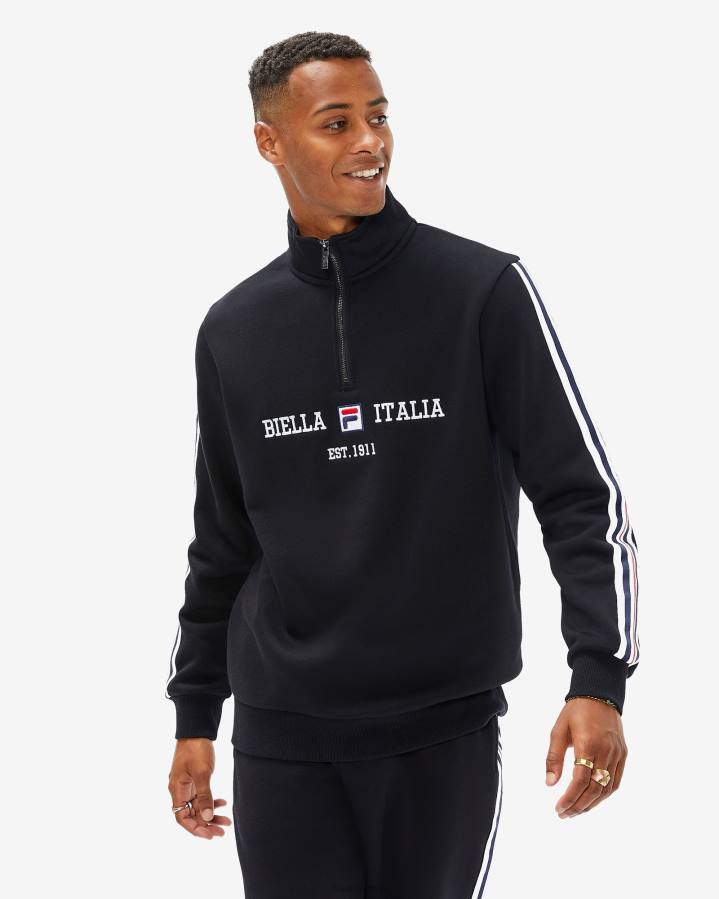 4T242594 negro fila aemero qtr zip hombre negro FILA