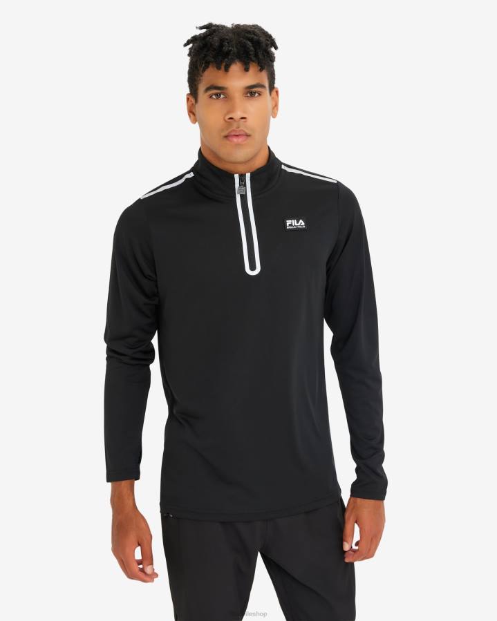 4T242599 negro fila luca qtr zip hombre negro FILA