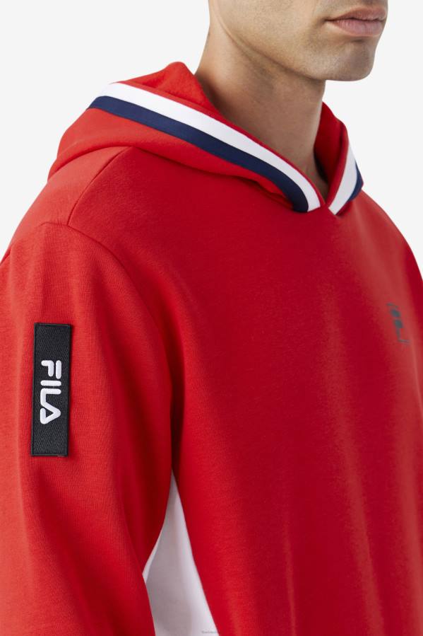 4T24482 rojo sudadera fila bevans park roja FILA