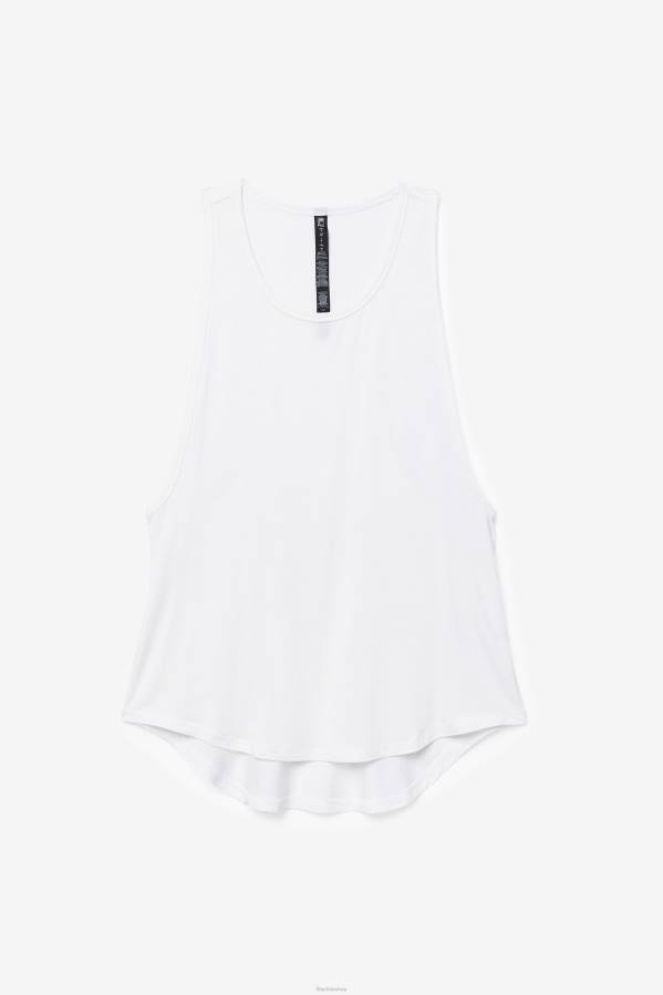 4T241905 blanco camiseta fila fi-lux larga blanca FILA