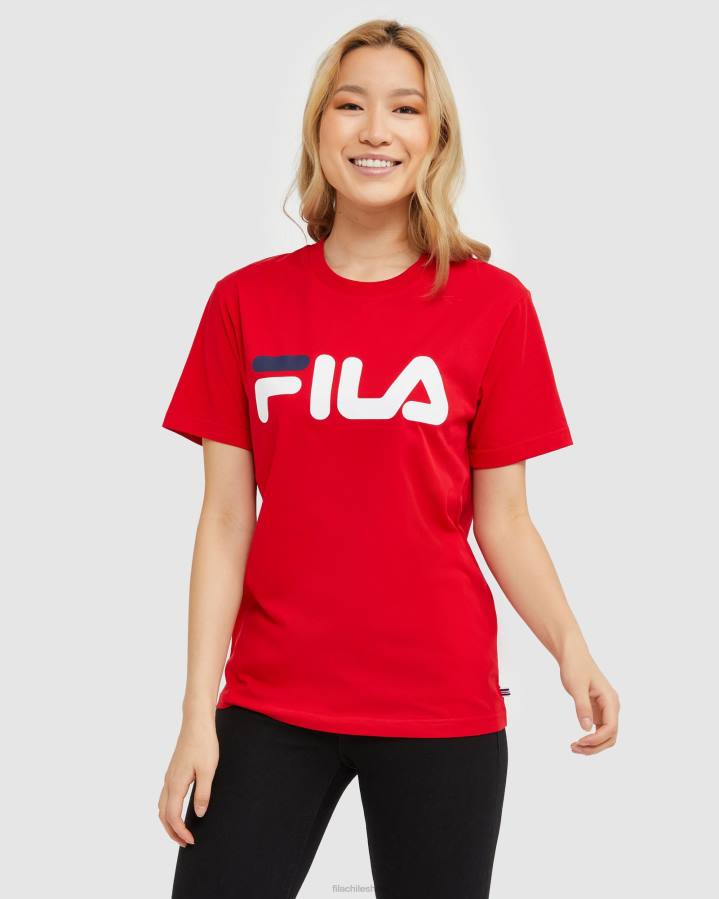 4T242440 rojo camiseta fila roja clásica unisex FILA