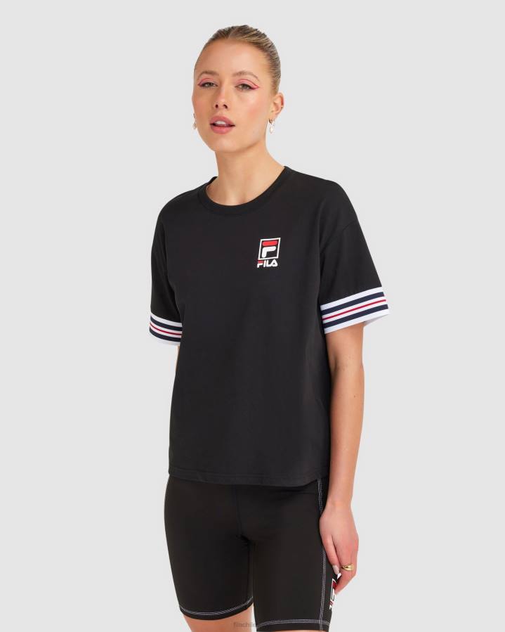 4T242861 negro camiseta fila chiara mujer negra FILA