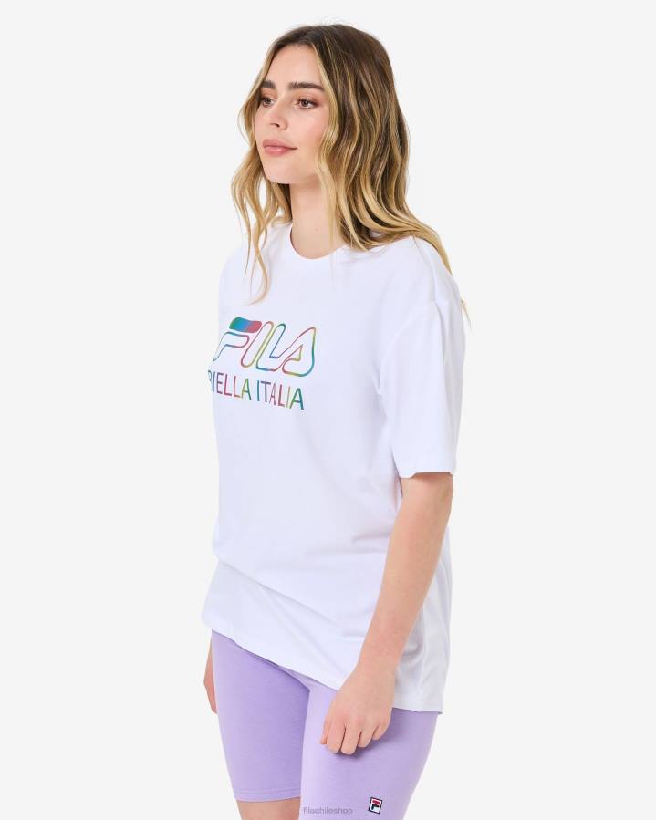 4T242944 blanco camiseta fila blanca maddy oversize FILA