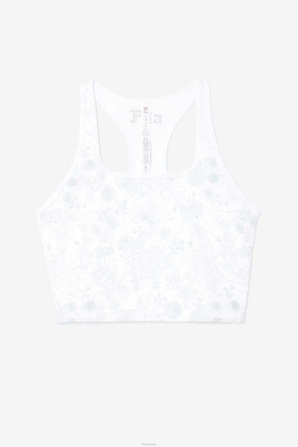 4T241457 blanco fila zuri reversible crop tank blanco FILA