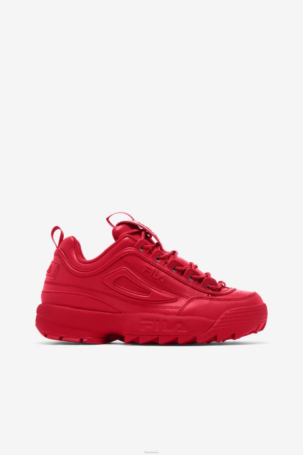 4T241161 rojo fila disruptor 2 premium mujer rojas FILA